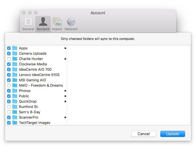 How to do manual dropbox upload from mac
